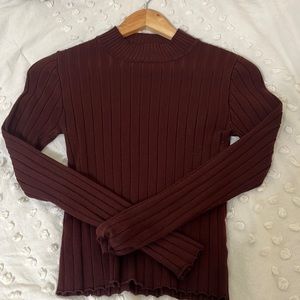 Trendy Mock Neck Shirt